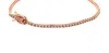 Ijm Women's Thin Tennis Bracelet In Rose Gold In Gray