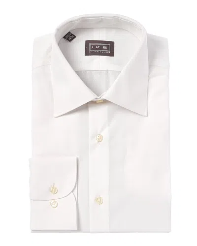 Ike Behar Contemporary Fit Woven Dress Shirt In White