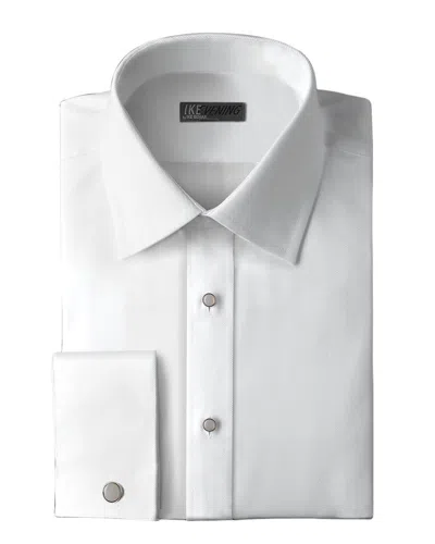 Ike Behar Evening 80's Dress Shirt In White