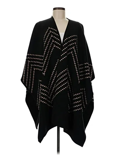 Pre-owned Ike Behar Poncho In Black