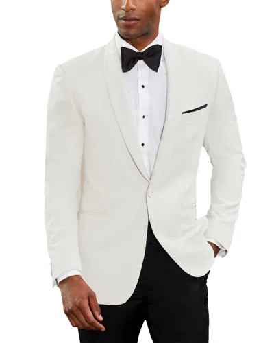 Ike Behar Wool-blend Dinner Jacket In White