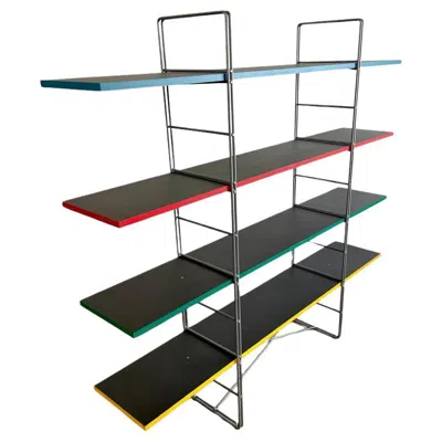 Pre-owned Ikea 1980s  Guide Shelving Unit Or Bookcase By Niels Gammelgaard In Black