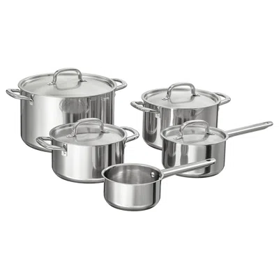 Ikea 365+ 9-piece Cookware Set, Stainless Steel
