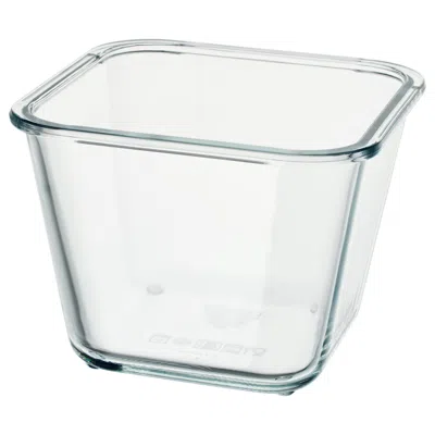 Ikea 365+ Food Container, Square/glass, 41 oz