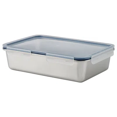 Ikea 365+ Food Container With Lid, Large Rectangular/stainless Steel Plastic, 101 oz