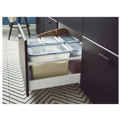 Ikea 365+ Food Container With Lid, Rectangular/plastic, 11 Qt