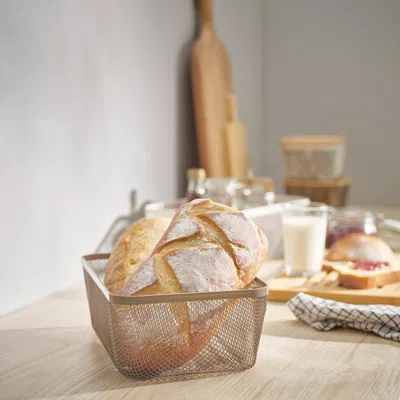 Ikea 365+ Food Storage Basket, Metal/light Gray-brown, 11 3/4x7 7/8x4 3/8 "