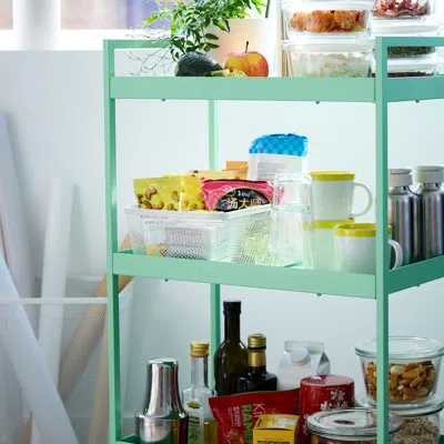 Ikea 365+ Food Storage Basket, Metal/white, 11 3/4x7 7/8x4 3/8 "