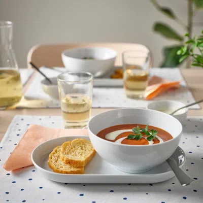 Ikea 365+ Serving Plate, White, 11x6 "