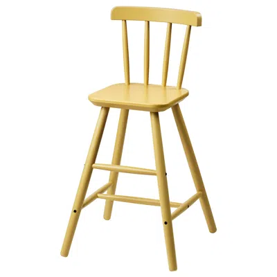 Ikea Agam Junior Chair, Light Beige-yellow, Width: 16 1/8 "