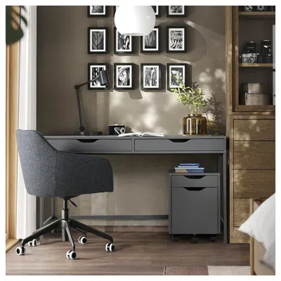 Ikea Alex Desk, Dark Gray, 52x22 7/8 "