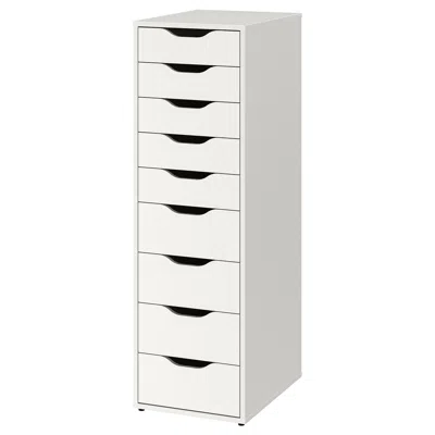 Ikea Alex Drawer Unit With 9 Drawers, White, 14 1/8x45 5/8 "