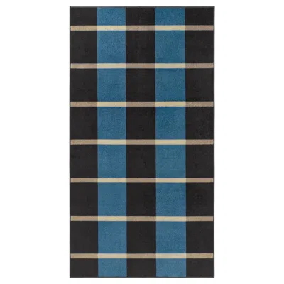 Ikea Arbetszon Rug, Low Pile, Gray Blue/check, 2 ' 7 "x4 ' 11 "