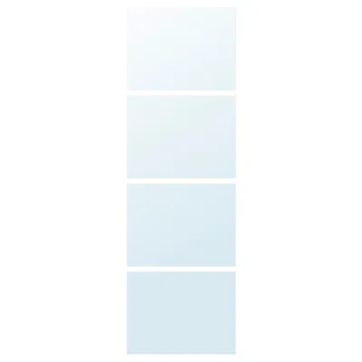 Ikea Auli 4 Panels For Sliding Door Frame, Mirror Glass, 29 1/2x92 7/8 "
