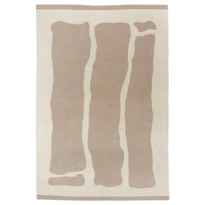 Ikea Axhavren Rug, High Pile, Beige/handmade, 6 ' 7 "x9 ' 10 " In Brown