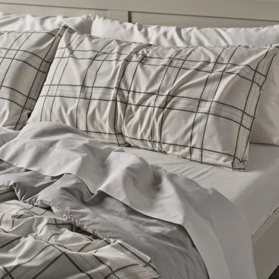 Ikea Axlönn Comforter Set, Blue/white, Full/queen In Gray