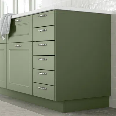 Ikea Axstad Cover Panel, Gray-green, 15x90 "