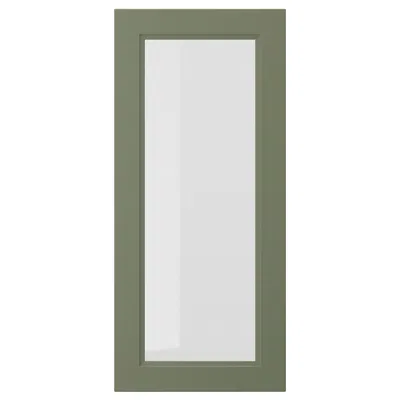 Ikea Axstad Glass Door, Gray-green, 18x40 "