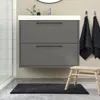 Ikea Backmåra Bath Mat, Black, 20x31 " In Black