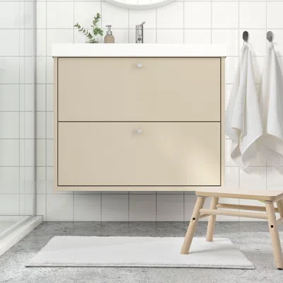 Ikea Backmåra Bath Mat, White, 20x31 "