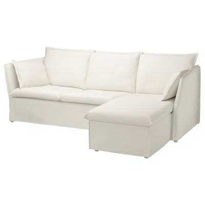 Ikea Backsälen Cover For Sofa, With Chaise/blekinge White