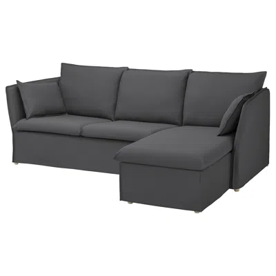 Ikea Backsälen Cover For Sofa, With Chaise/hallarp Gray