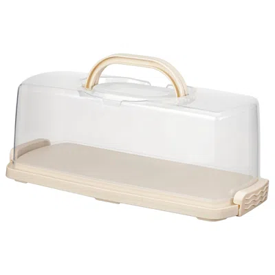 Ikea Baktider Cake Platter With Lid, White, 14 ¼x6 ¼ "
