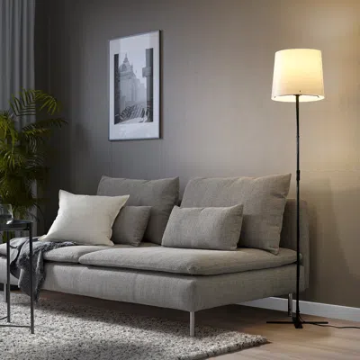 Ikea Barlast Floor Lamp, Black/white, 59 "