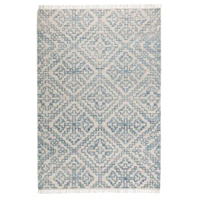 Ikea Befodran Rug, High Pile, Light Blue/handmade, 5 ' 3 "x7 ' 7 "