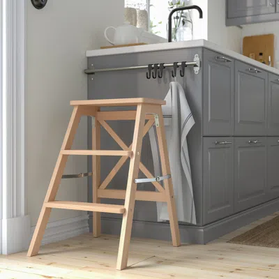 Ikea Bekväm Step Stool, Beech, 24 3/4 "
