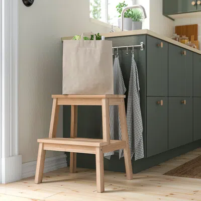 Ikea Bekväm Step Stool, Rubberwood, 19 5/8 "