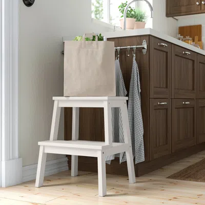 Ikea Bekväm Step Stool, White, 19 5/8 "