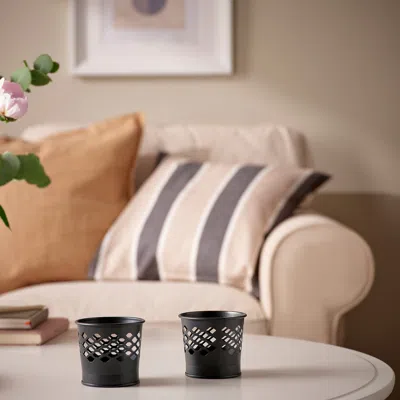 Ikea Berggran Candle Holder, Anthracite, 2 ¾ " In Gray