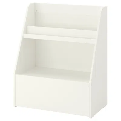 Ikea Bergig Book Display With Storage, White, Width: 31 1/2 "