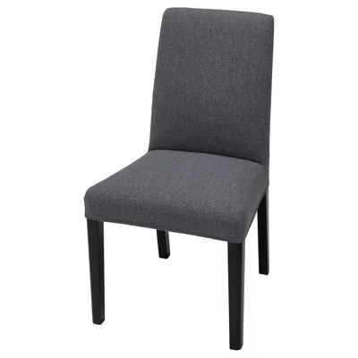Ikea Bergmund Chair Cover, Gunnared Medium Gray
