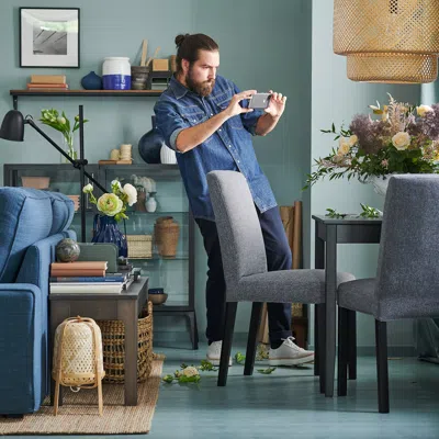 Ikea Bergmund Chair, Gunnared Medium Gray, Tested For: 243 Lb