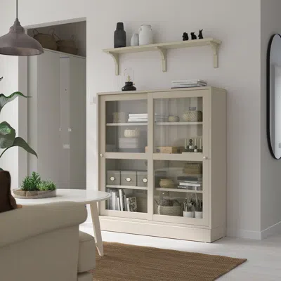 Ikea Bergshult Shelf, Gray-beige, 47 1/4x7 7/8 "