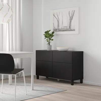 Ikea Bestå Frame, Black-brown, 47 1/4x15 3/4x25 1/4 " In Multi