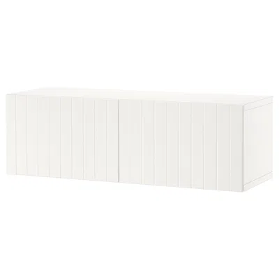 Ikea Bestå Shelf Unit With Doors, White/sutterviken White, 47 1/4x16 1/2x15 "
