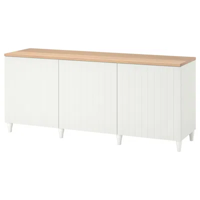 Ikea Bestå Storage Combination With Doors, White/sutterviken/kabbarp White, 70 7/8x16 1/2x29 7/8 "