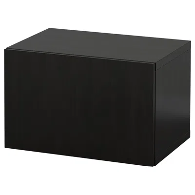 Ikea Bestå Wall-mounted Cabinet Combination, Black-brown/lappviken Black-brown, 23 5/8x16 1/2x15 "