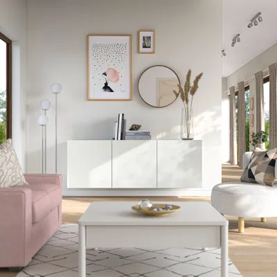 Ikea Bestå Wall-mounted Cabinet Combination, White/förvaltare White, 70 7/8x16 1/2x25 1/4 "