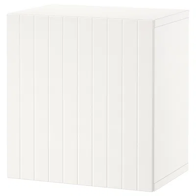 Ikea Bestå Wall-mounted Cabinet Combination, White/sutterviken White, 23 5/8x16 1/2x25 1/4 "