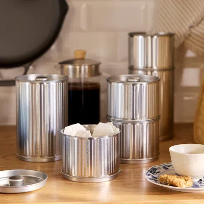 Ikea Betthaj Tin With Lid, For Coffee/tea/silver Color, 19 oz