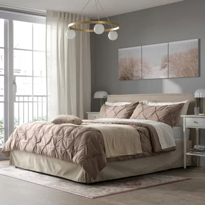 Ikea Bägarklocka Comforter Set, Gray-beige, Full/queen