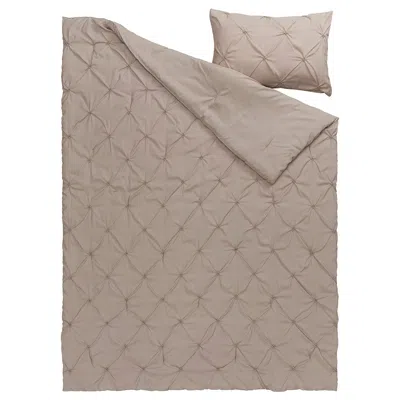 Ikea Bägarklocka Comforter Set, Gray-beige, Twin/twin X-long In Neutral