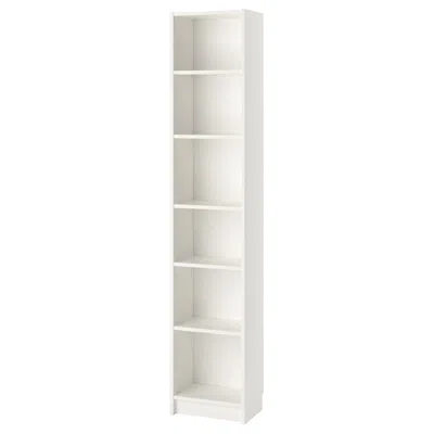 Ikea Billy Bookcase, White, 15 3/4x11x79 1/2 "