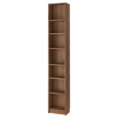 Ikea Billy Bookcase With Height Extension Unit, Brown Walnut Effect, 15 3/4x11x93 1/4 "