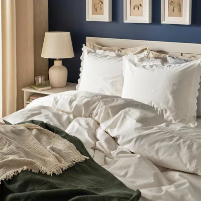 Ikea Birgittarönn Duvet Cover And Pillowcase(s), White, King In Neutral