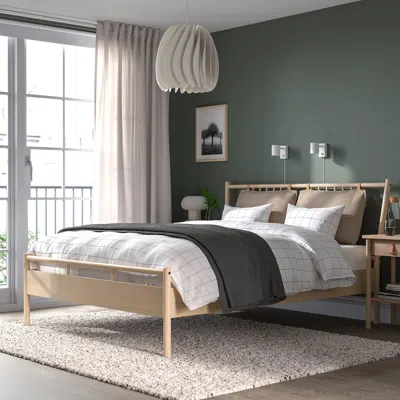 Ikea Björksnäs Bed Frame, Birch/birch Veneer/lönset, Queen